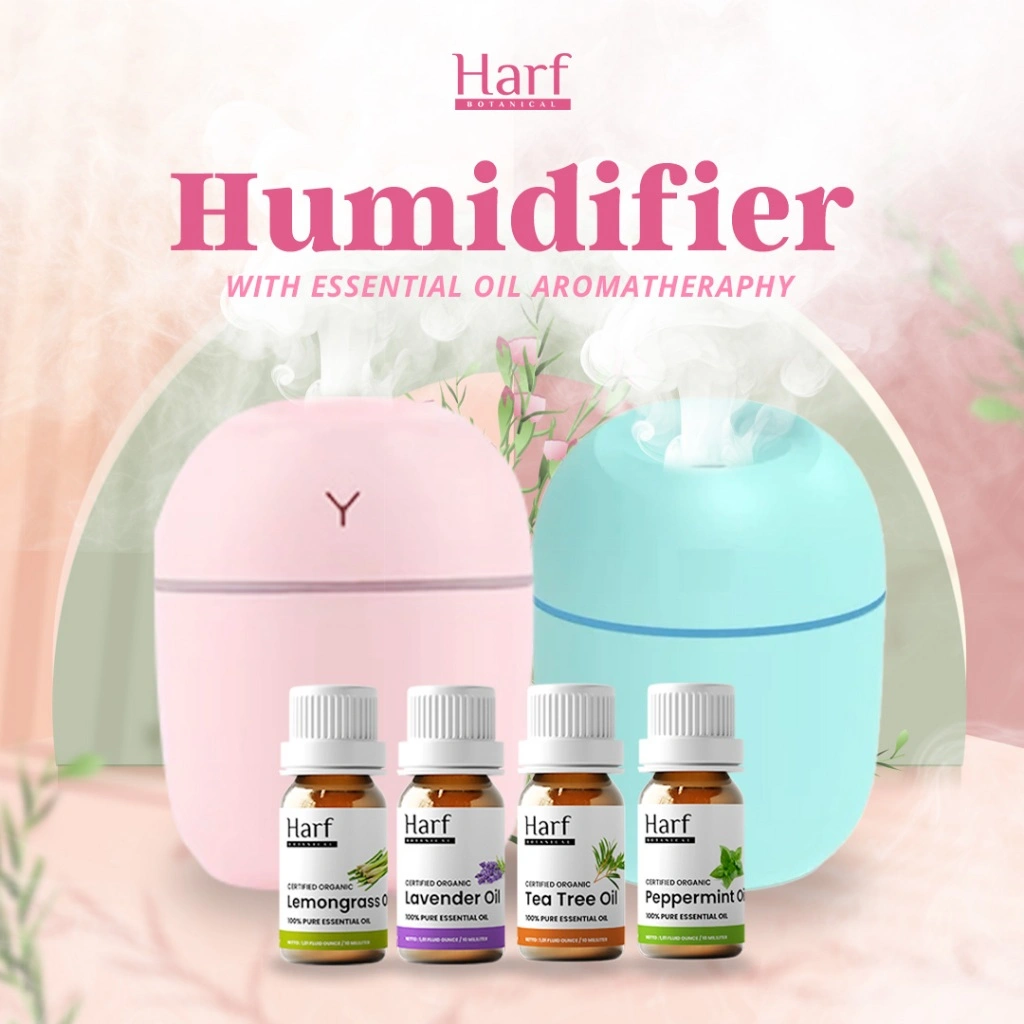 HUMIDIFIER WARNA 250 ML / Diffuser / Premium Essential Oil / Pengharum Ruangan / Home Diffuser / Pewangi Ruangan