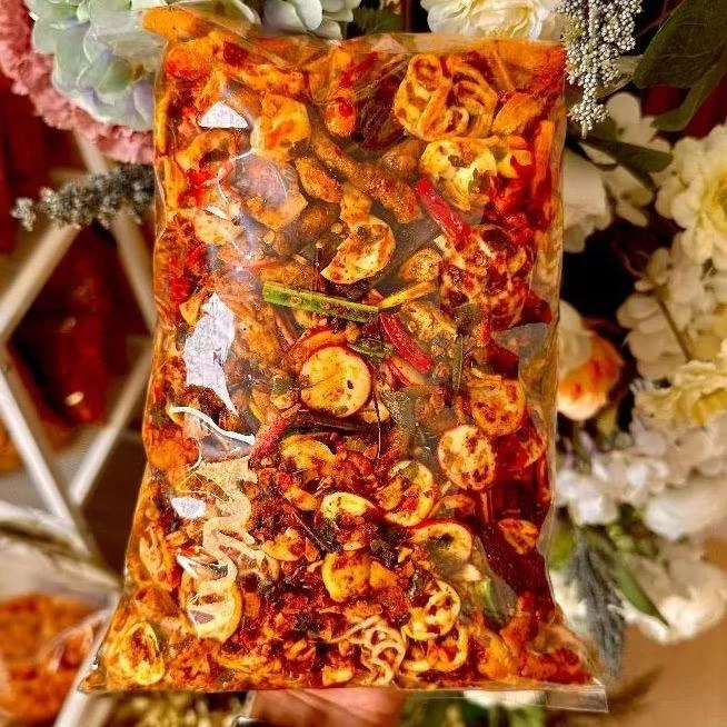 500gr Seblak Kerupuk Kering Campur Pedas/Mix Kerupuk Jengkol/BetonPedo/Basreng/SebringKerupuk Bawang