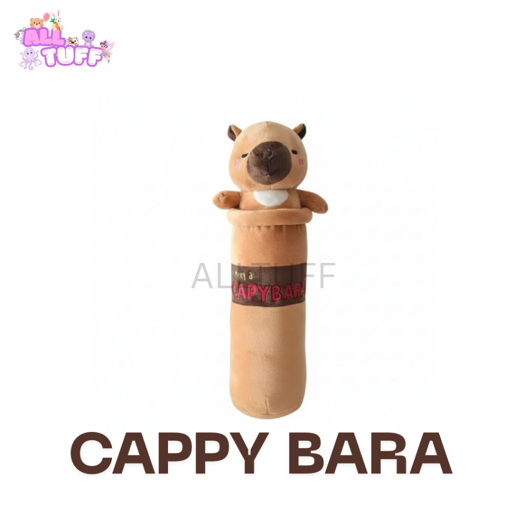 Boneka Karakter Guling Capybara Ukuran 60 CM Lucu Gemoy Kado Untuk Anak, Hadiah Berlable SNI