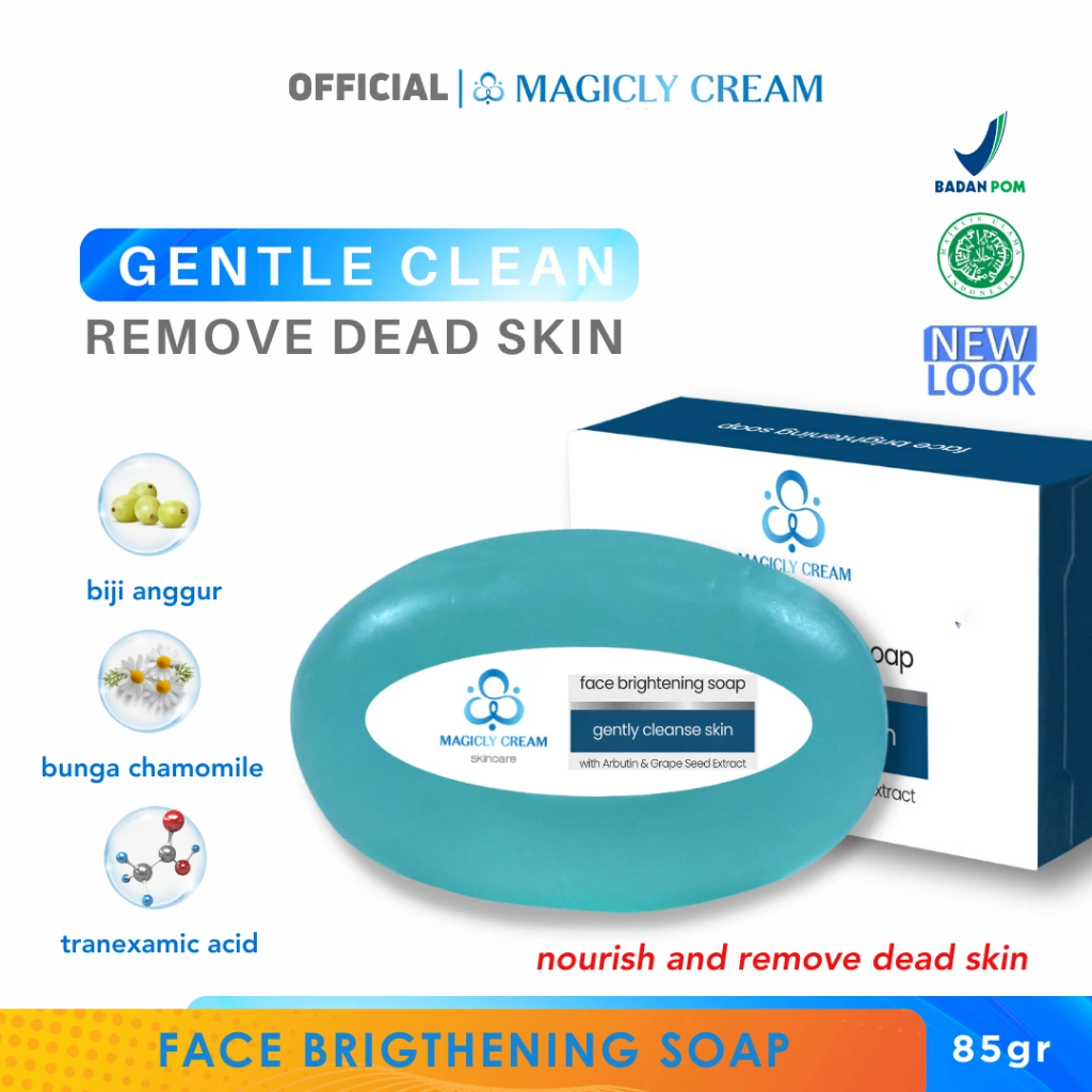 MAGICLY CREAM SKINCARE Sabun Muka Glowing Face Brightening Soap 85 gr