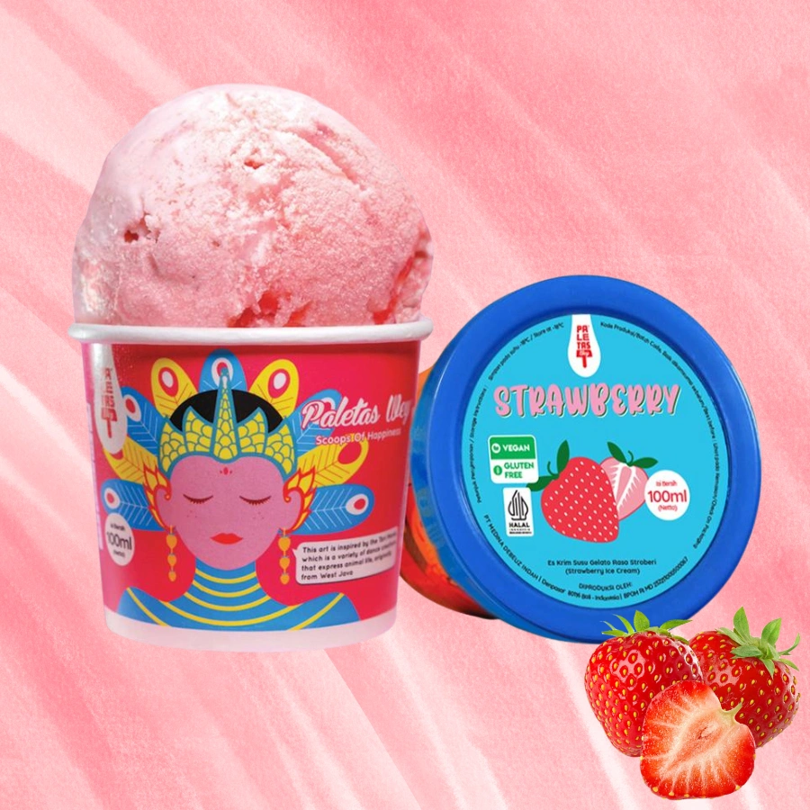 Ice Cream Paletas Wey Scoop Strawberry