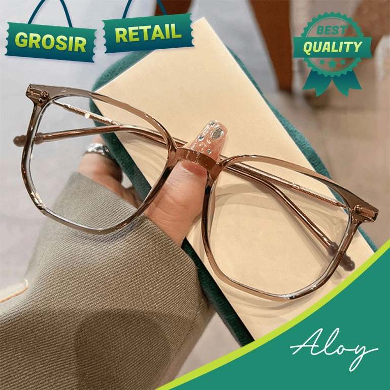 ALOY RETAIL PL-ARPT007 Kacamata Photocromic Fashion Korea Anti Blue Light anti Radiasi Smartphone dan Laptop Model Cat Eye Termurah