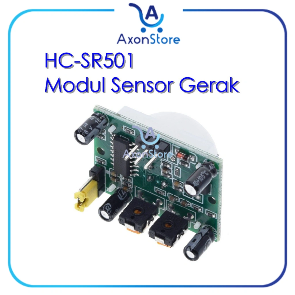 AXONSTORE Human Motion Detector HC-SR501 PIR INFRARED IR Sensor Gerak SR 501 Komponen ARDUINO Elektronika