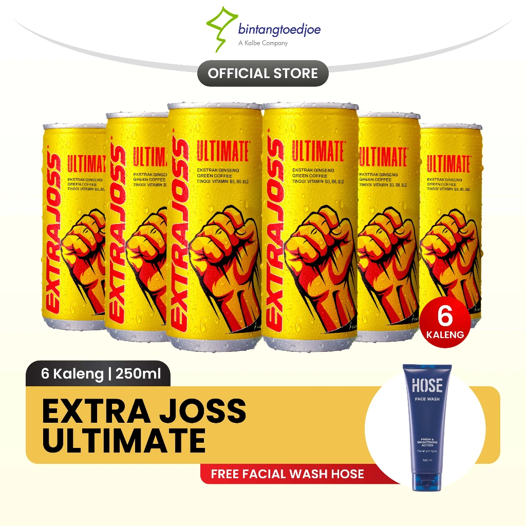Extra Joss Ultimate 6 Kaleng x HOSE Face Wash