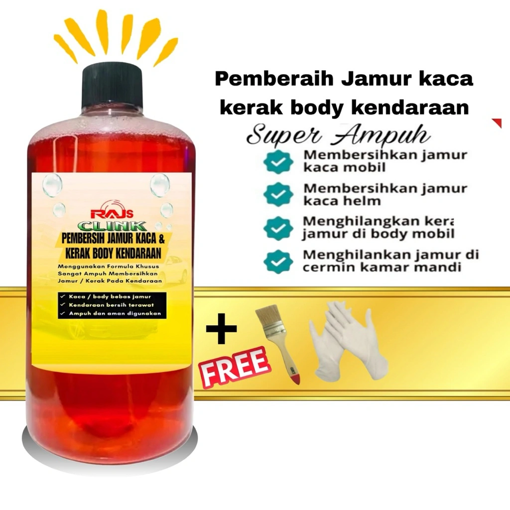 RAJS Clink pembersih jamur kaca dan kerak body kendaraan velg crom by Rajs