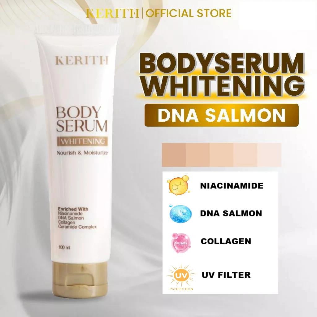 Lotion Whitening Body Serum DNA Salmon by Kerith Body Lotion Pemutih Badan BPOM