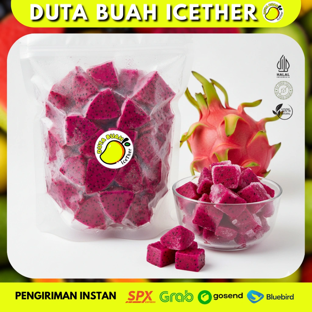 Buah Naga Frozen Fruit – Buah Beku Segar Siap Konsumsi | Duta Buah Icether Bandung