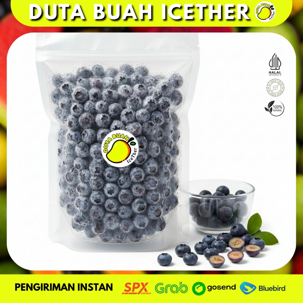 Blueberry Frozen Fruit – Buah Beku Segar Siap Konsumsi | Duta Buah Icether Bandung