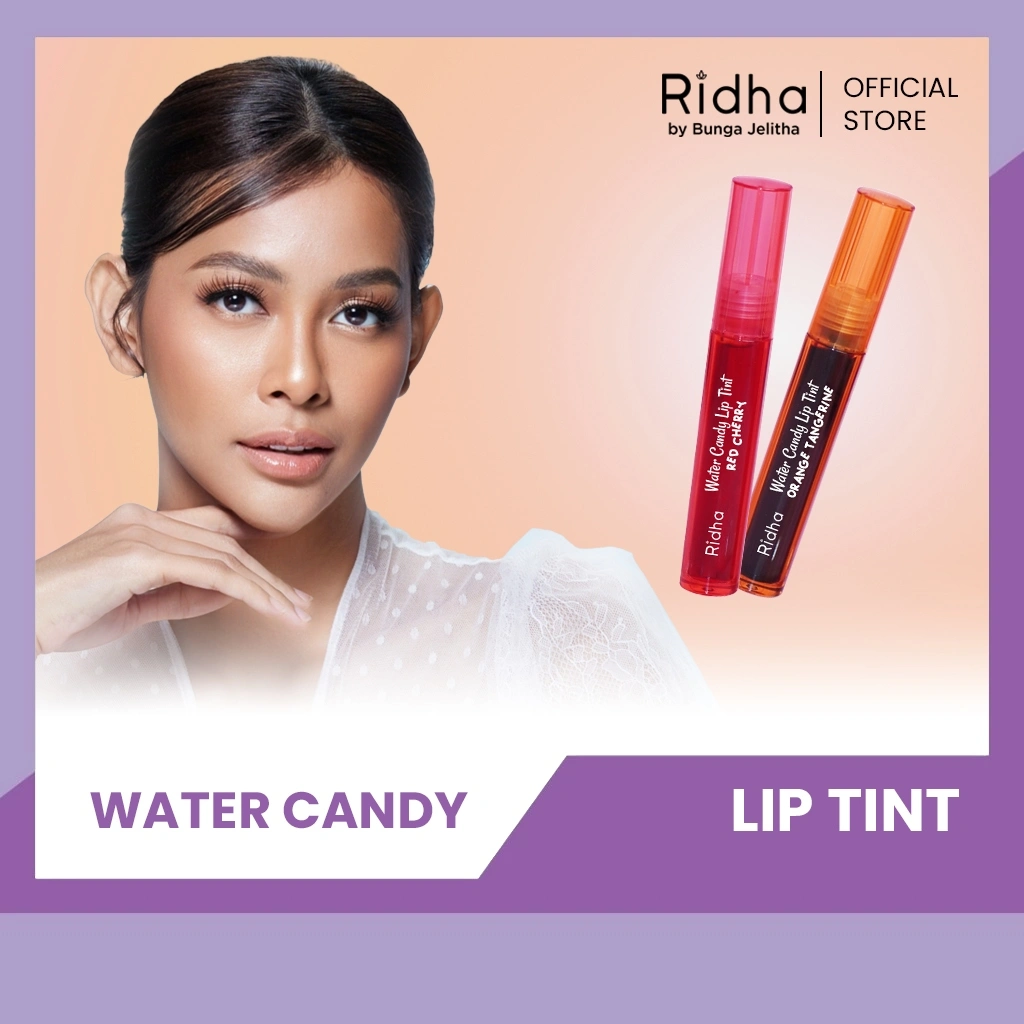 RIDHA Water Candy Lip Tint (Water Based Lip Tint) 6ml