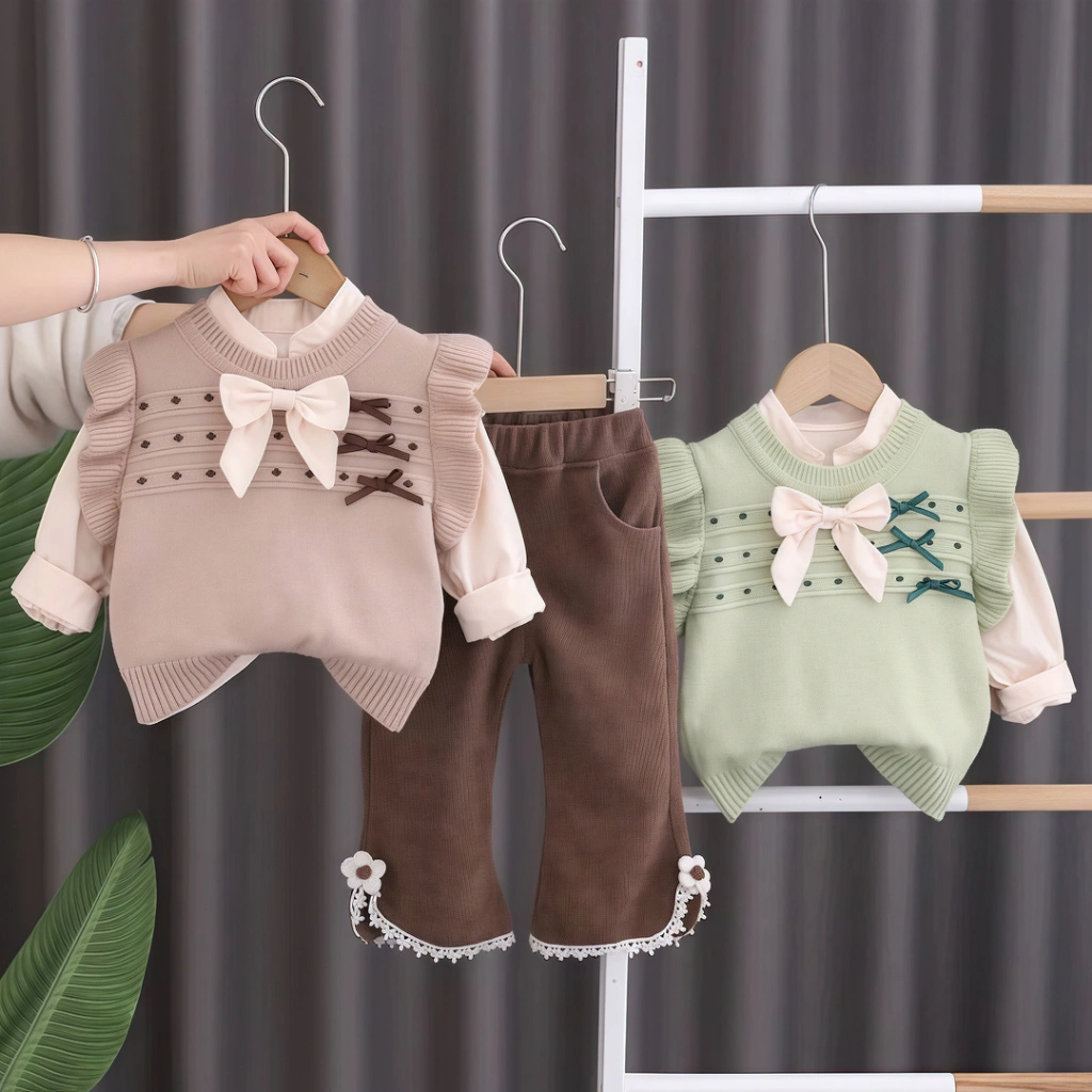 KF CAT Setelan Anak Perempuan Usia 1-4 Tahun Bahan Katun Premium
