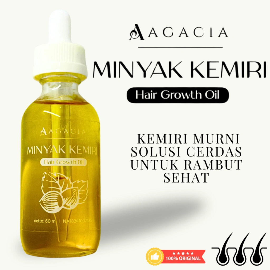 MINYAK KEMIRI MURNI PENUMBUH RAMBUT ALAMI - Penebal Rambut Botak & Rontok / Alami Untuk Bayi & Dewasa / Penumbuh Penebal Alis Jenggot Brewok / Minyak Kemiri 100% / Ekstrak Ginseng / Anti Rontok / Hair Vitamin / Hair Growth Treatment / Hair care