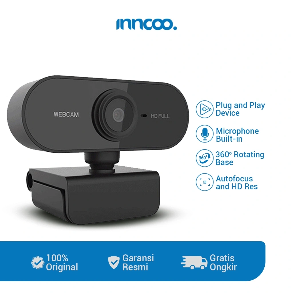 INNCOO Webcam Laptop PC 4K 1080P Full HD USB Kamera Laptop with MIC For Online Meeting