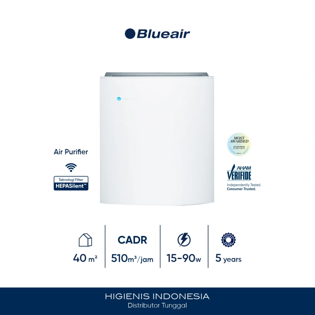 Blueair Air Purifier 405 Smokestop Filter With Smart Wifi - Pembersih / Penjernih Udara Asap Rokok - Jangkauan 40 m²