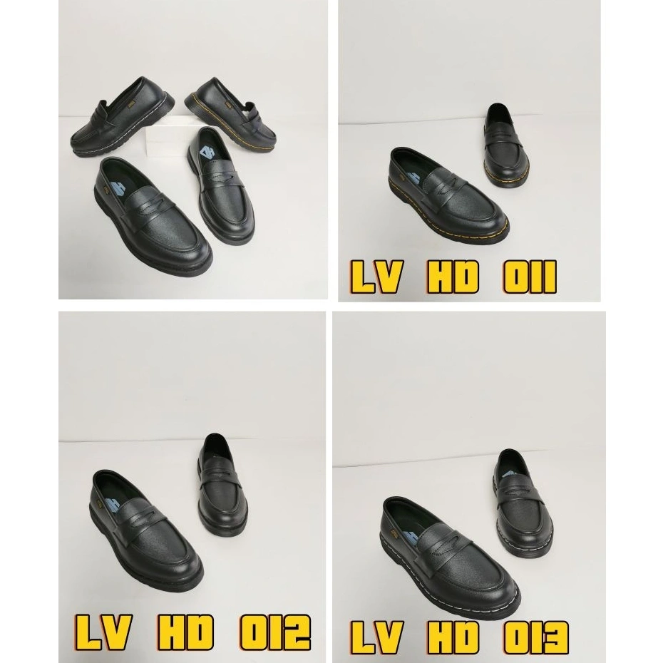 Sepatu dokmart Loafers Hitam | pria wanita Unisex