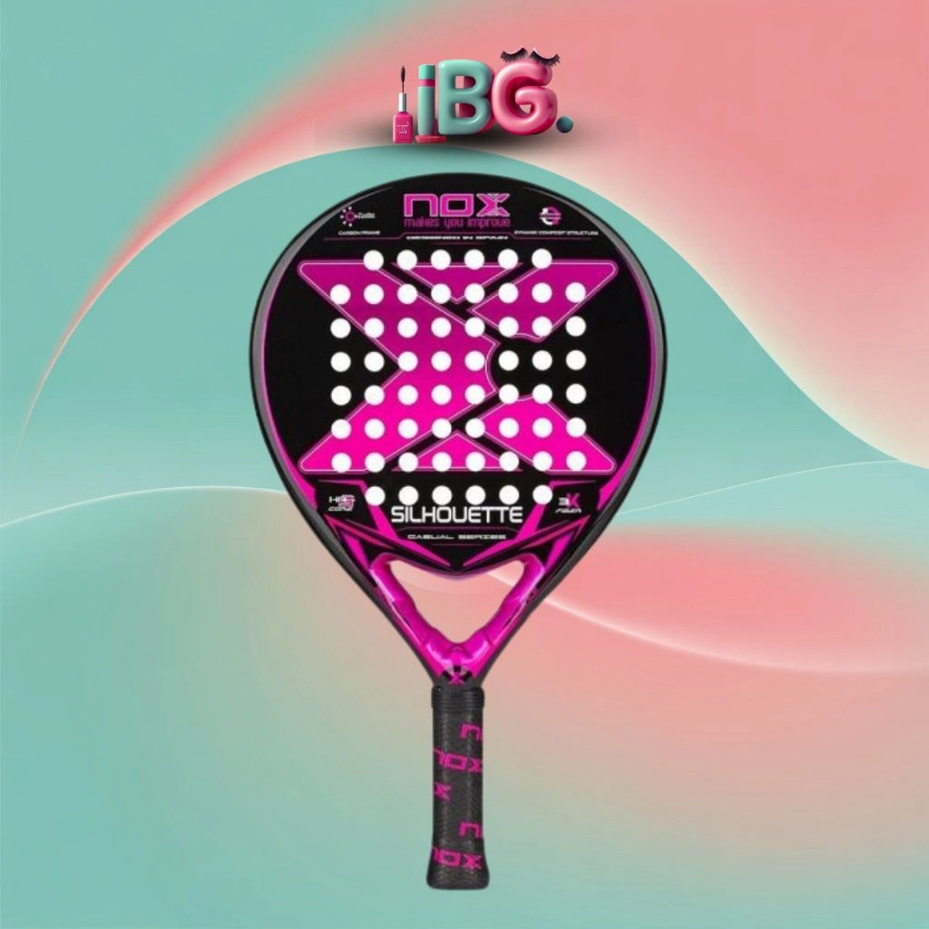 Racket padel nox pink silhoutte Racket Padel NOX Silhouette Casual Series 2023 | Power & Control Seimbang