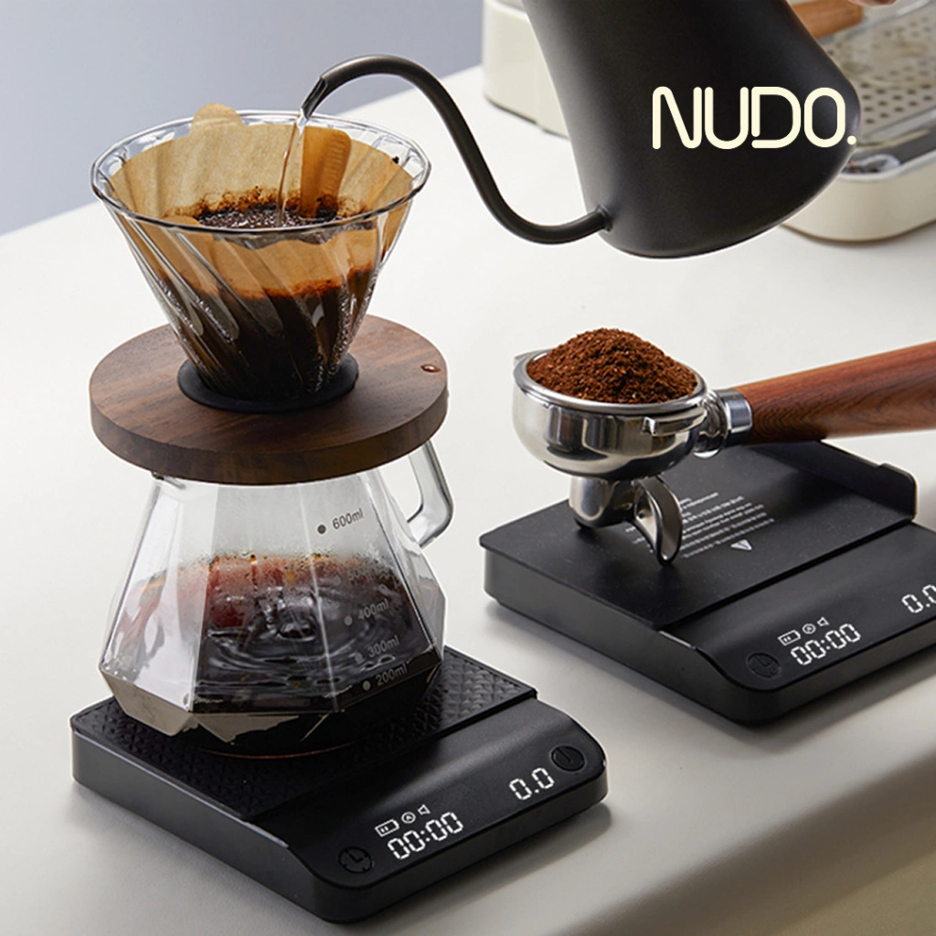 NUDO LAB Essential Series Electronic Scale for Coffee Matcha - Timbangan Kopi Digital Rechargeable Type-C