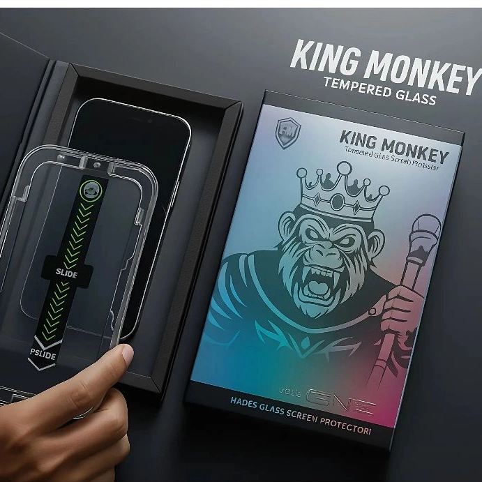 Kuhaku - Tempered Glass iPhone Easy Fit Auto Align Dust Free King Kong Glass - Perlindungan Maksimal