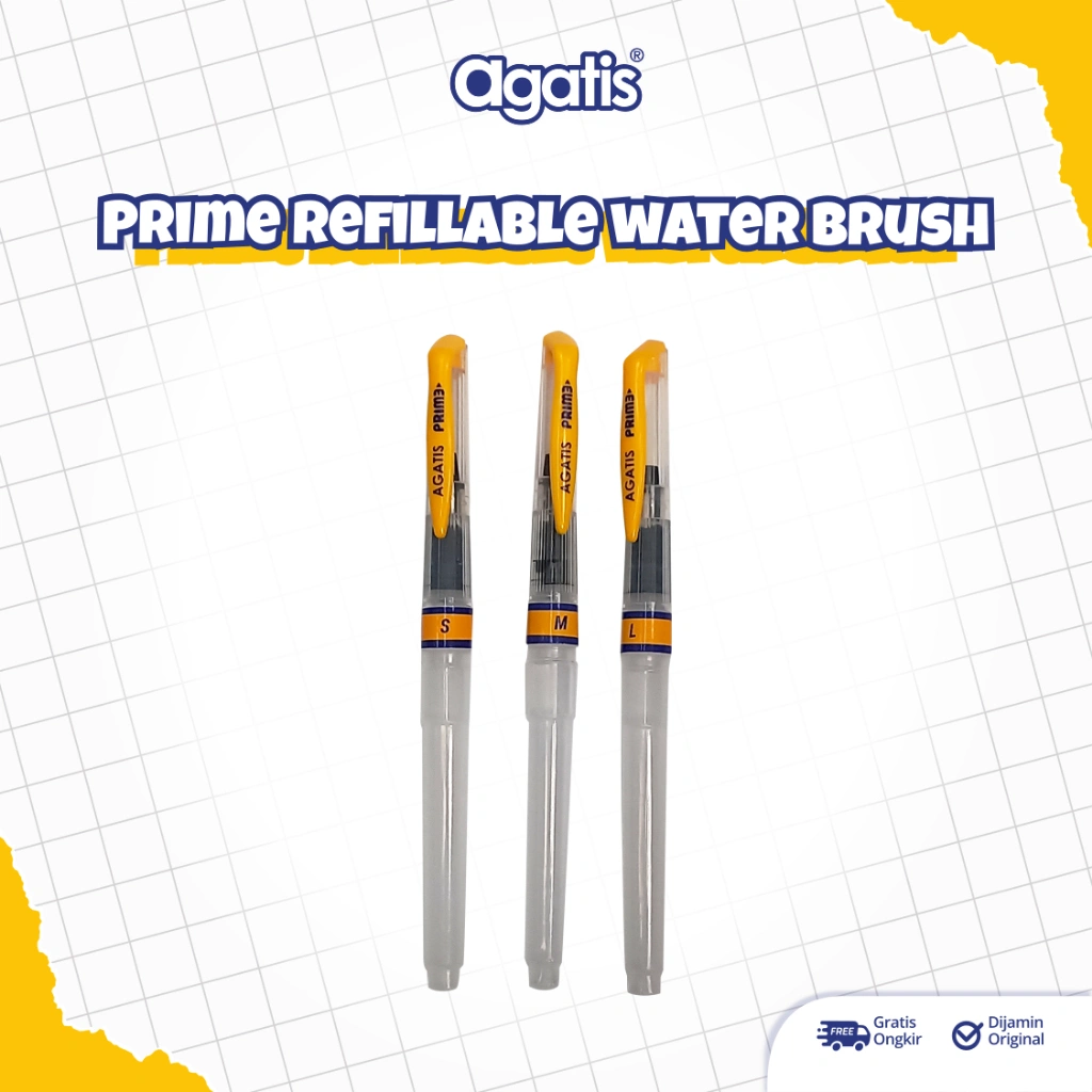 AGATIS - Prime WATER BRUSH - KUAS AIR - KUAS LUKIS