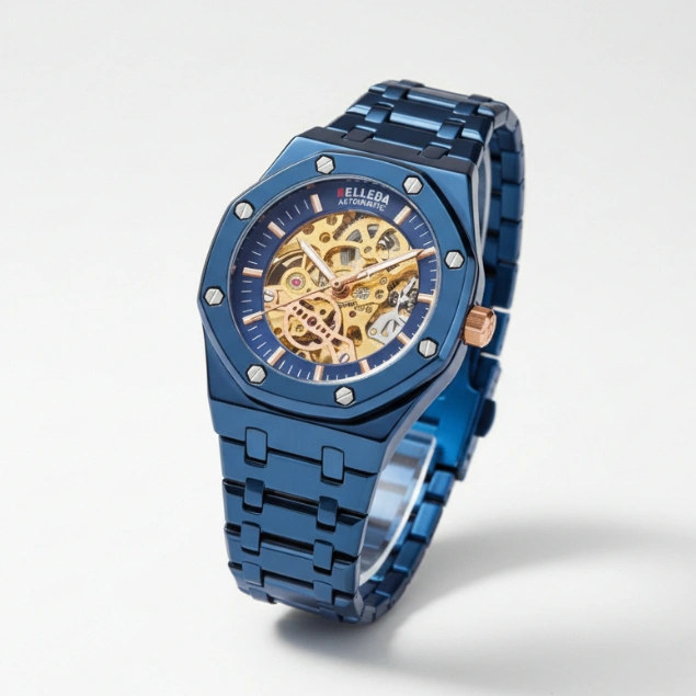 Jam Tangan Pria Belleda 9532 Automatic Rantai Stainless Steell Anti Air 30 Meter Watches BELLEDA™