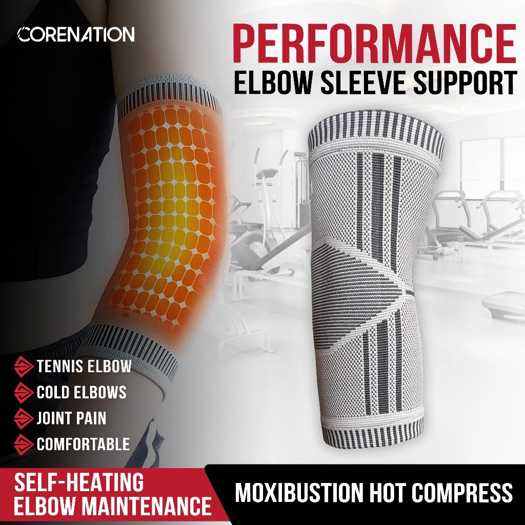 CoreNation Performance Elbow Sleeve Support – Pelindung Siku Graphene Hangat & Anti Nyeri untuk Olahraga