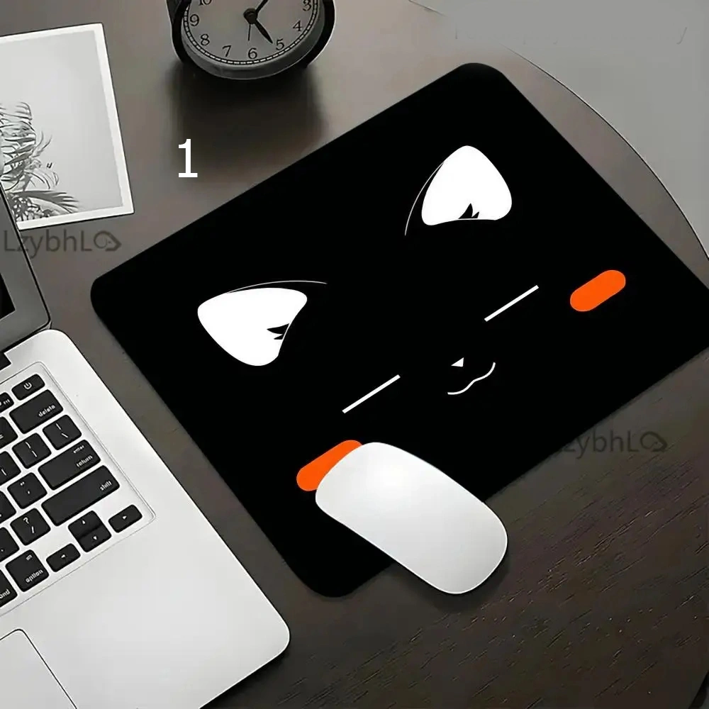 Mousepad Cute Cat Kucing Hitam Bahan Anti-slip