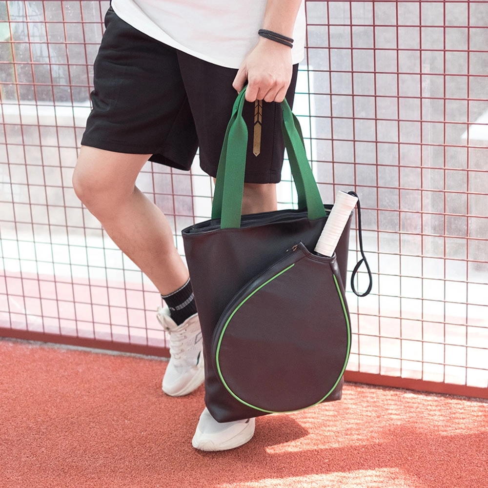 TDS | POLLOS Black Tas Racket Raket Padel Paddle Thermal Faux Leather Waterproof TahanPanas