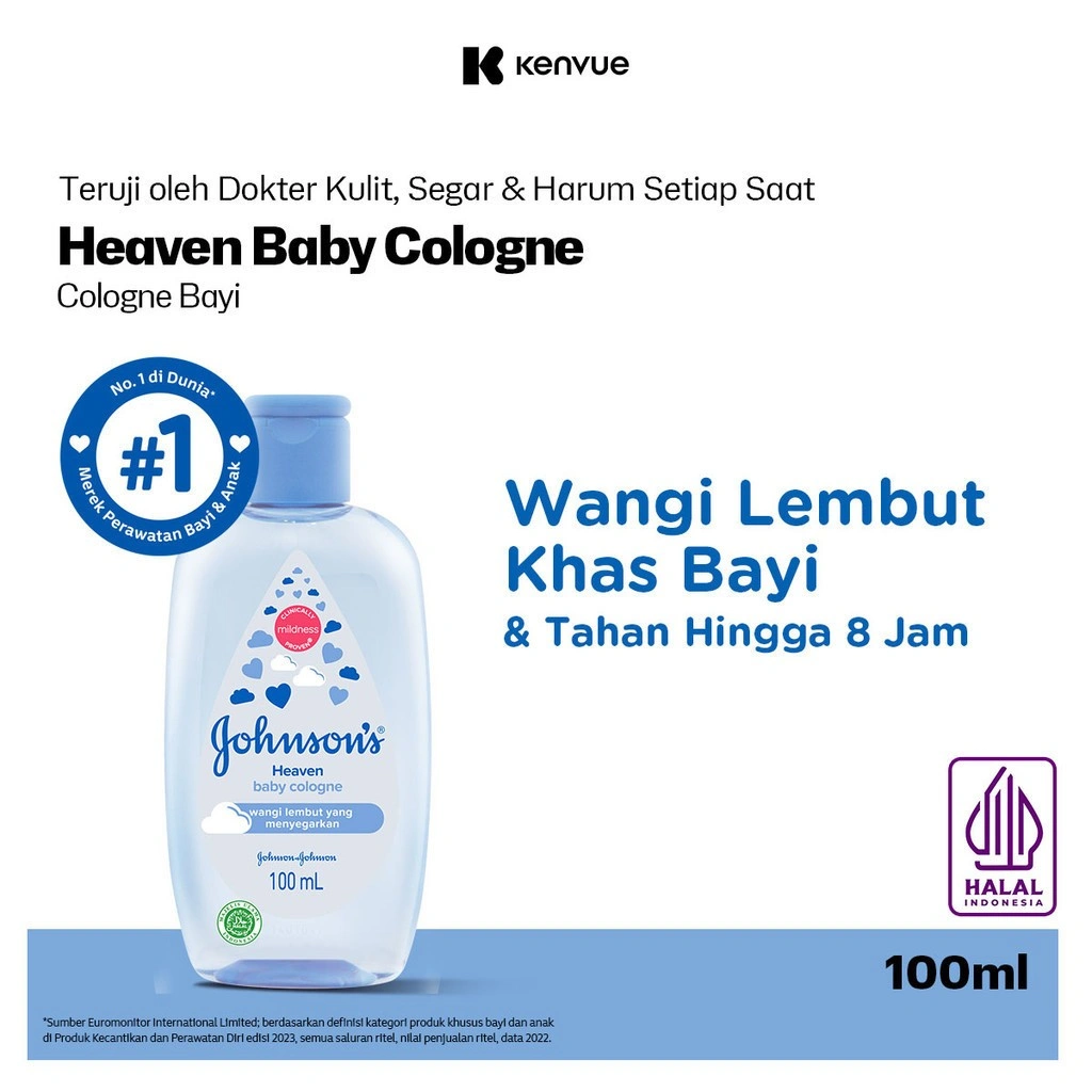 JOHNSON'S Heaven Baby Cologne - Minyak Wangi Bayi 100ml