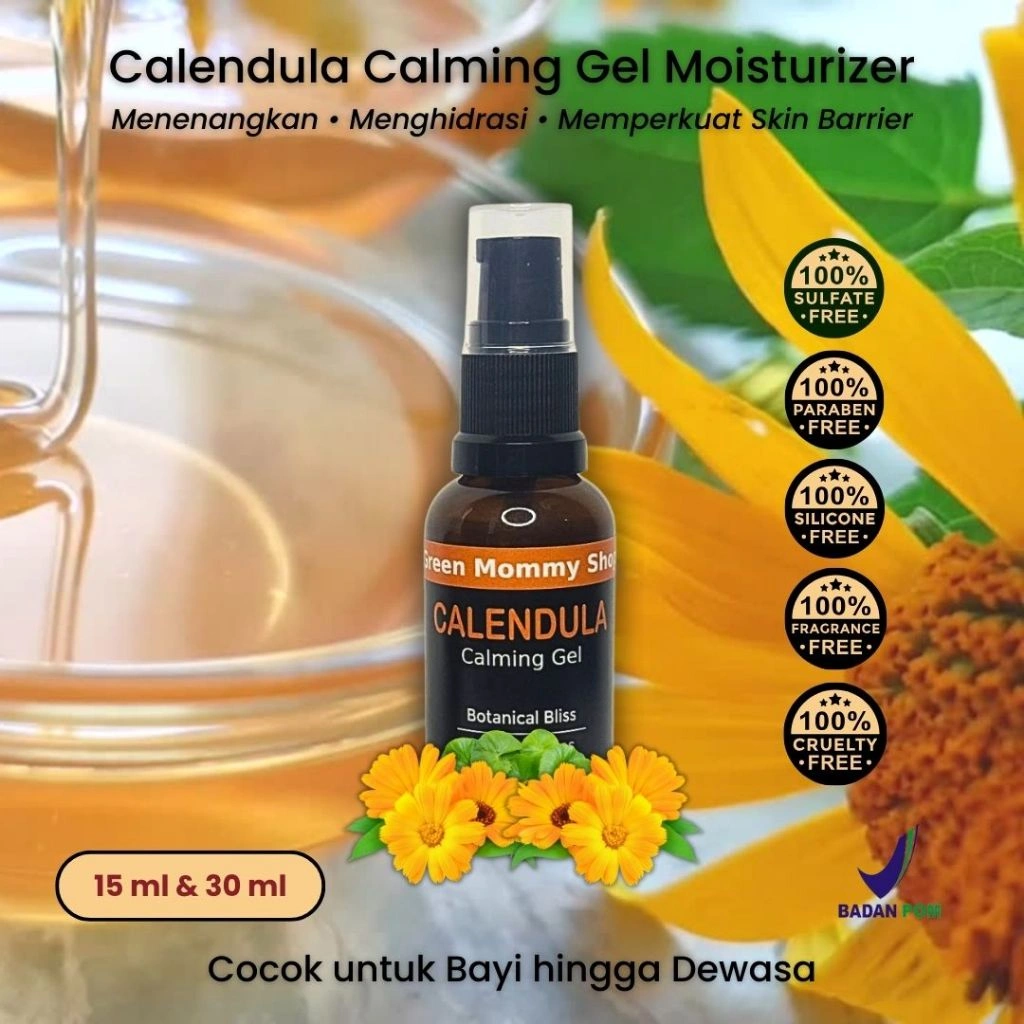 Calendula Calming Gel Moisturizer – Soothing, Hydrating & Skin Barrier Repair untuk Kulit Sensitif