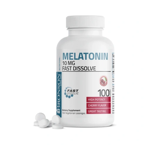 Bronson Melatonin 10mg Fast Night Sleep + Relaxation + Great Tasting