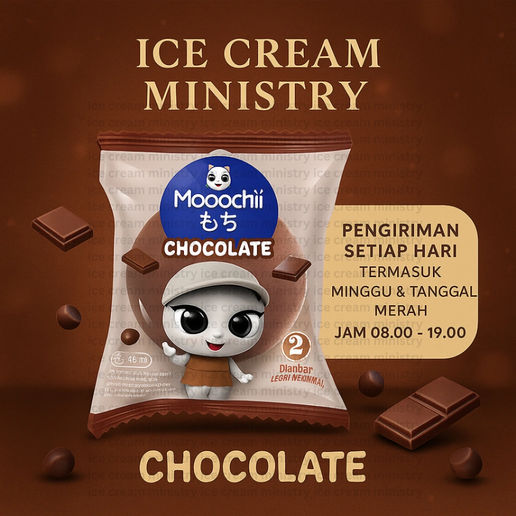 Aice Mochi Coklat 1 Dus isi 40