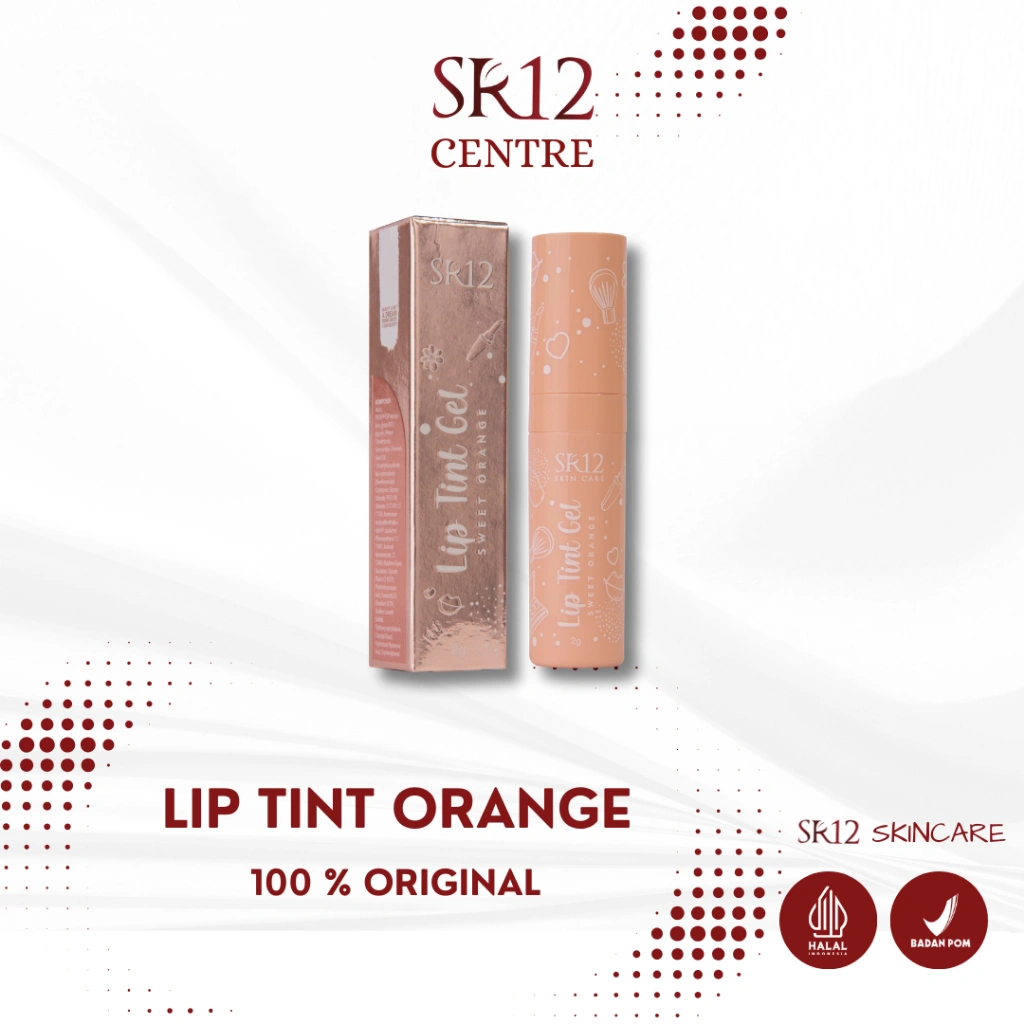 SR12 Lip Tint Orange Sweet Bibir Indah Tahan Lama Natural Lipstik Remaja