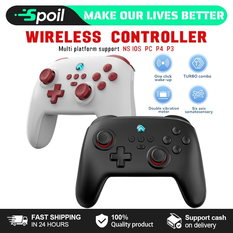 Wireless Gamepad for Switch Game Controller Adjustable Vibration Wake Up For Nintendo PC SWITCH