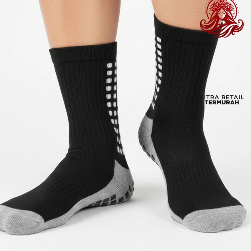 Kaos Kaki Futsal Bola Anti Slip Grip Sports Socks Tebal Betis Avo Supersock Art FM 2220