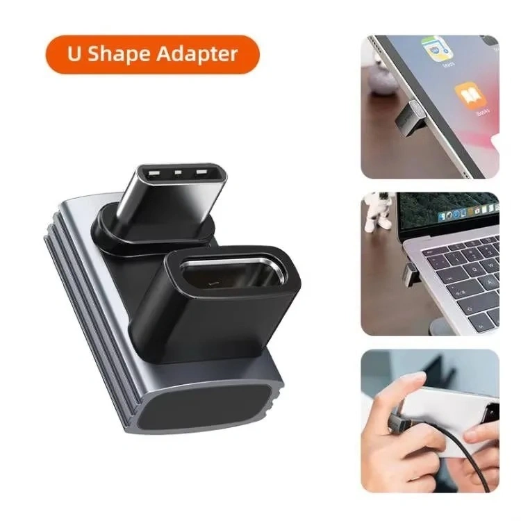 Adaptor Type C Male To Female U Shape High Grade PD 240W 8K 60Hz Universal Display Charging Fast Charging Laptop Tablet Smartphone