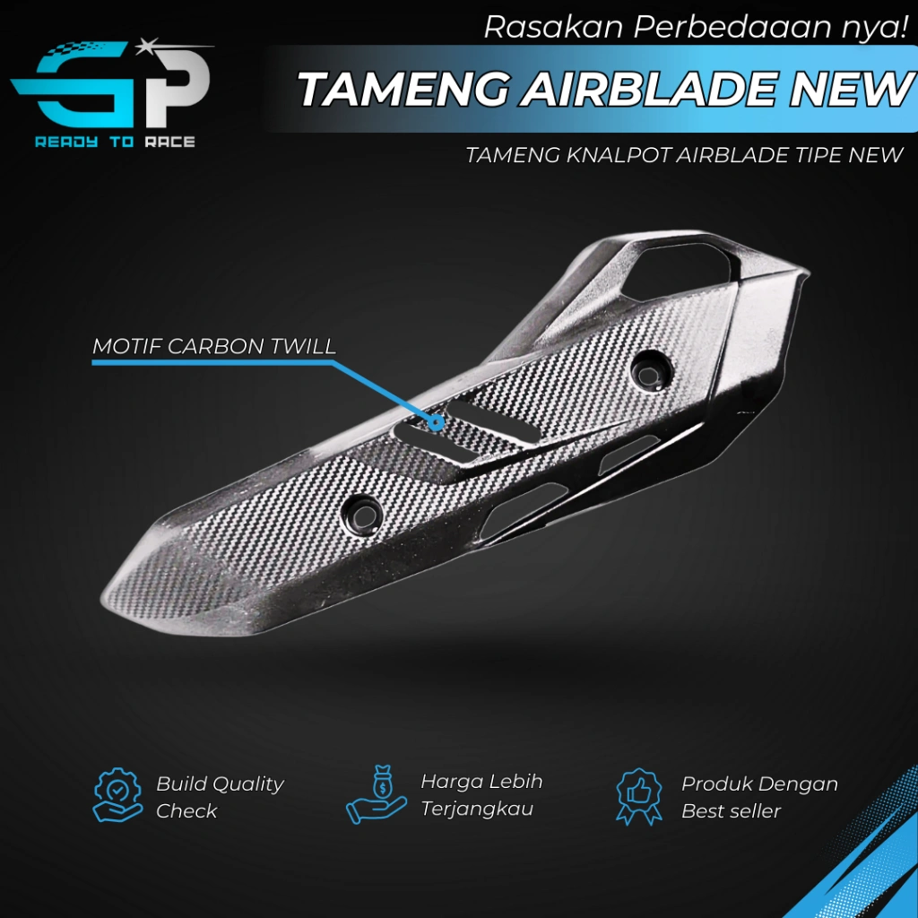 TAMENG KNALPOT AIRBLADE NEW GEN 2 CARBON TAMENG AIRBLADE VARIO 125 150 PCX 160 150 ADV 150 160 GASSP