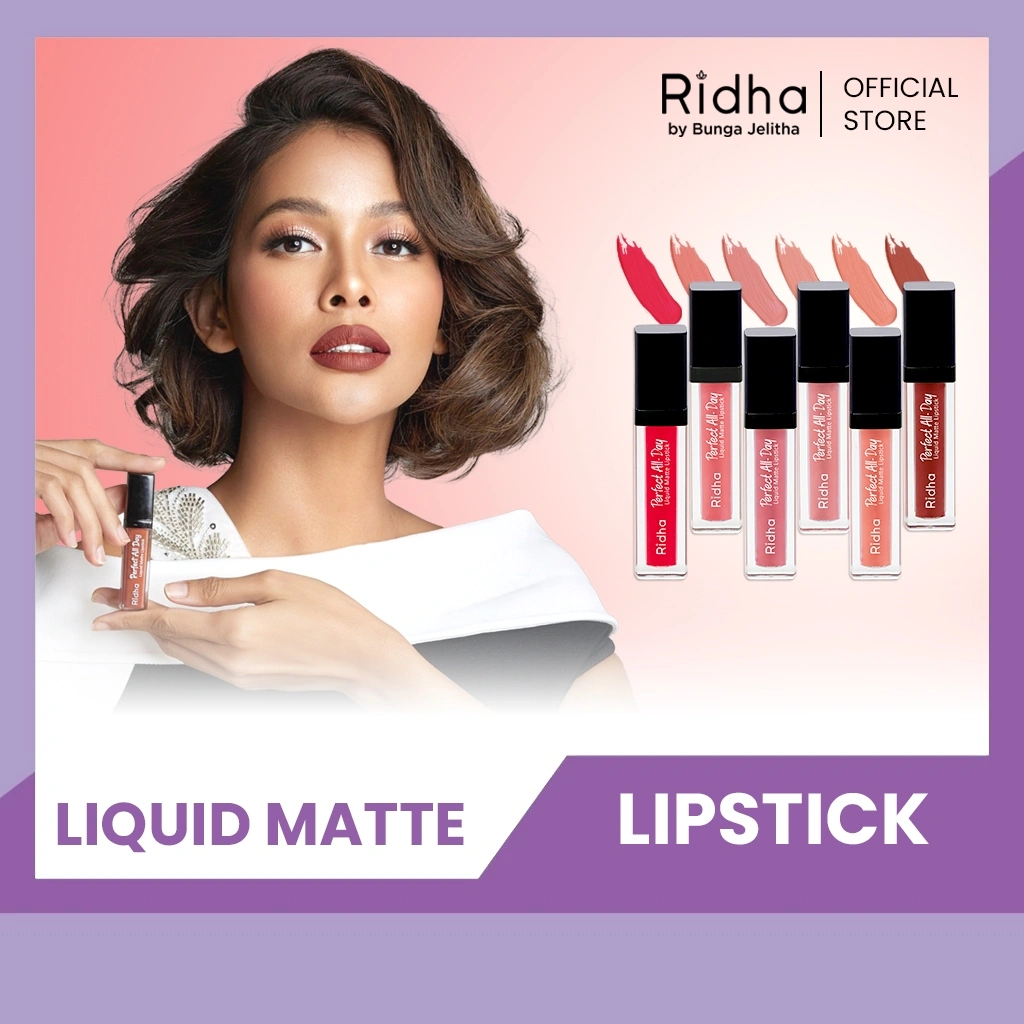 RIDHA Perfect All Day Liquid Matte Lipstick - 6ml
