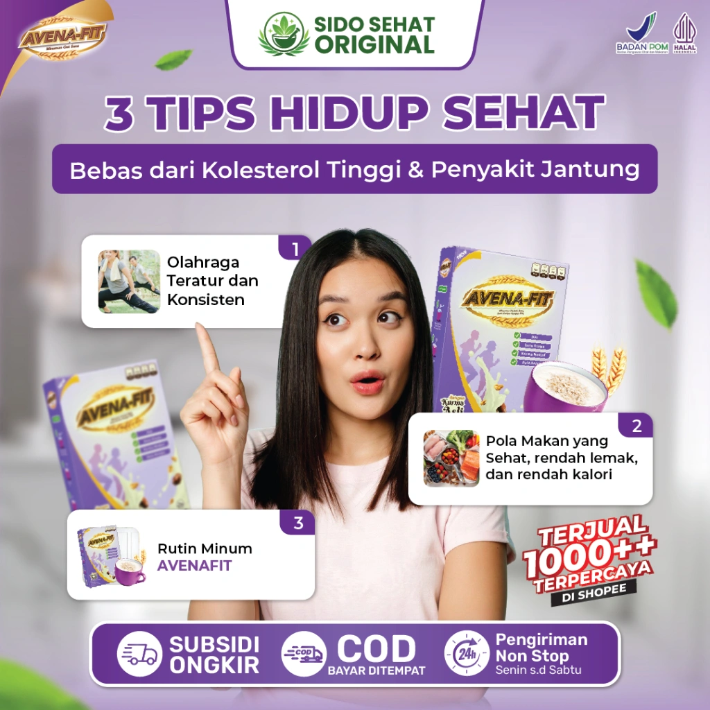 Avenafit Susu Oat Solusi Tepat Menurunkan Kolesterol Tinggi Dan Menyehatkan Jantung 100% Original