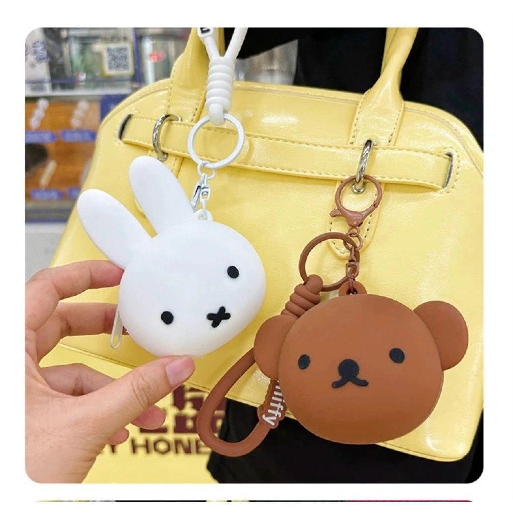 Miffy Keychain - Pouch miffy boris silicone dompet coin mini