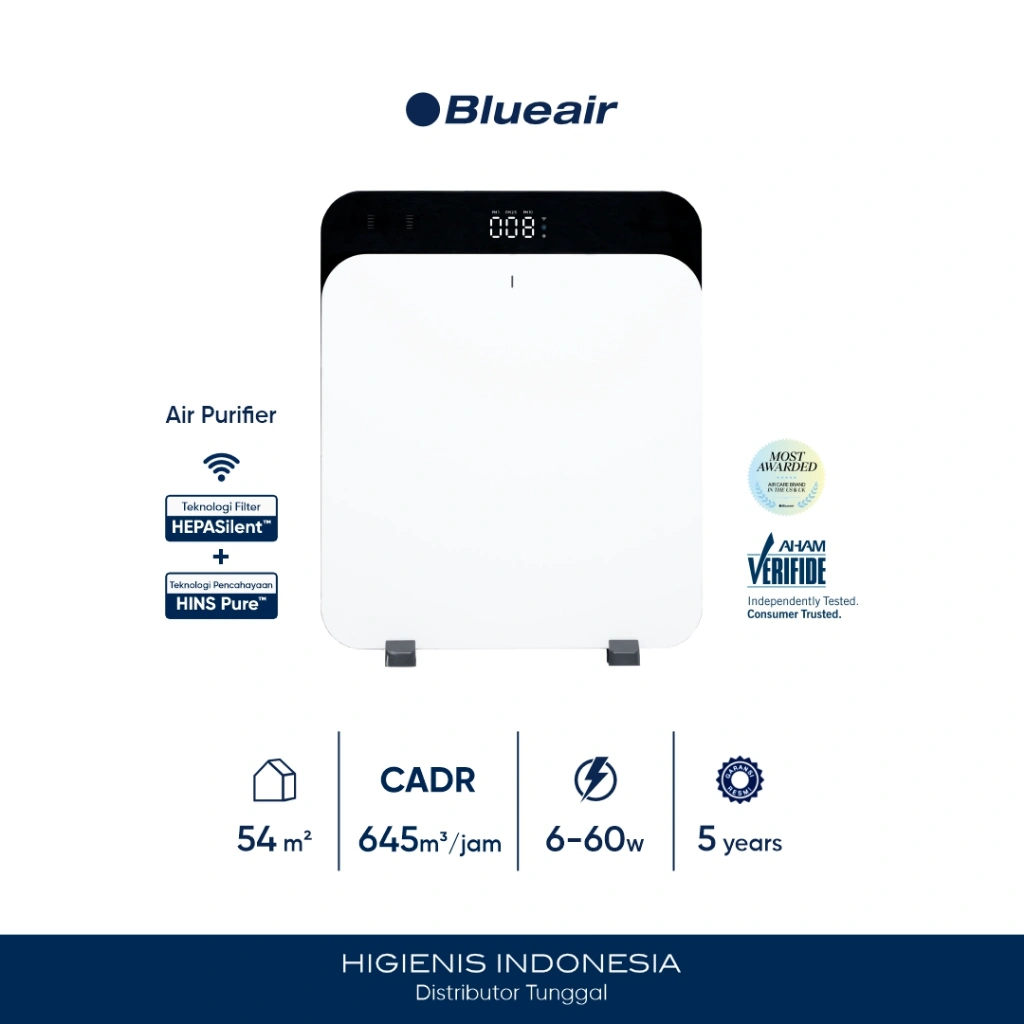 Blueair Classic Pro CP7i - Smart Air Purifier Low Watt - Pembersih / Penjernih Udara HEPA Filter Jangkauan 54m²