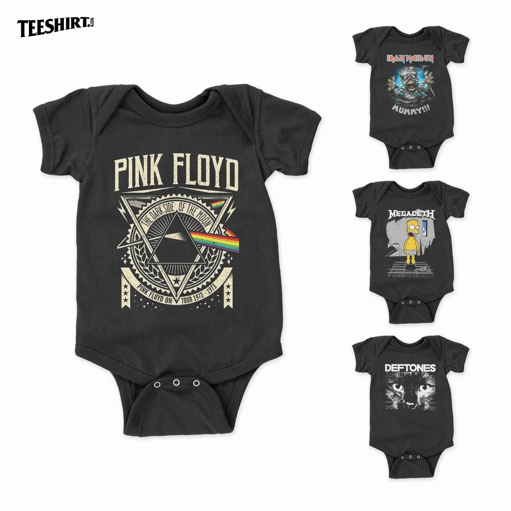 Jumper Bayi Motif Band Pink Floyd The Dark Tour Premium Onesie 1 12 Bulan Jumpsuit