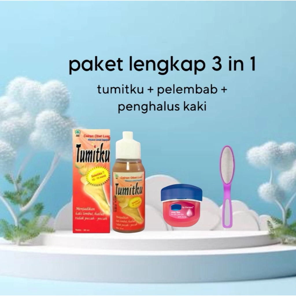 [ BPOM ] Paket Bundling Tumitku+pelembab+penghalus kaki solusi kaki tumit pecah-pecah dan kapalan asli mujarab