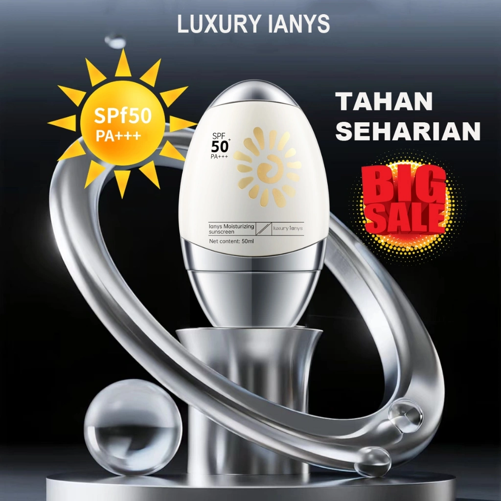 luxury ianys Sun Cream SPF50+/PA+++ UVA/ UVB 8X Aqua-Fresh Aqua Light suncream 50ml Sun  Glowing Sunscreen