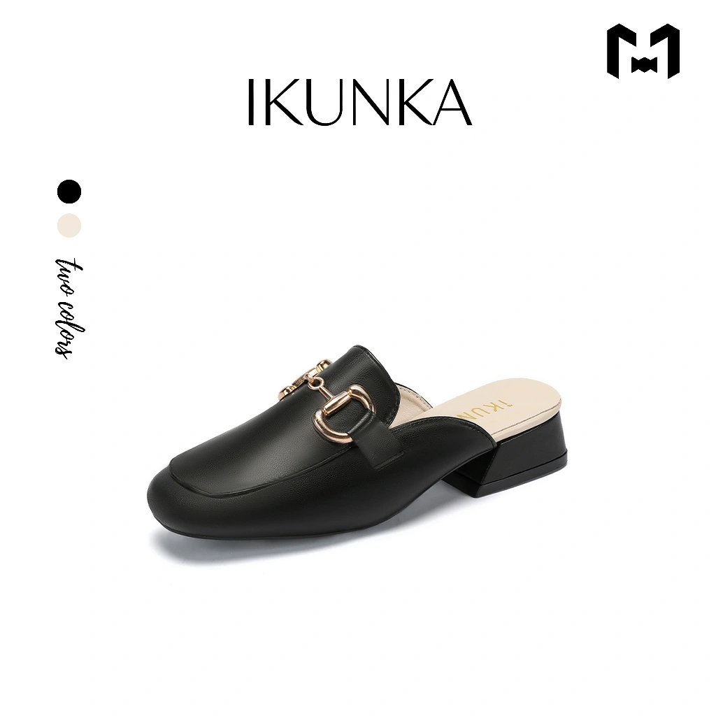 IKUNKA Sandal Mules Wanita mules heels wanita Hak 3 cm