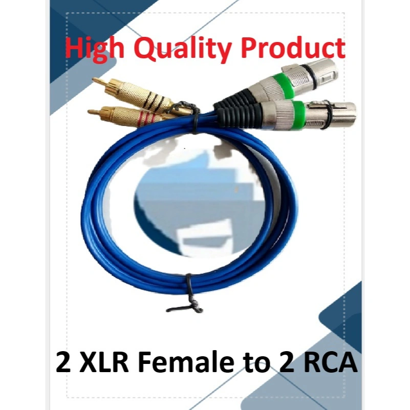 Kabel kitani 2 XLR Female Stereo to 2 RCA 1M
