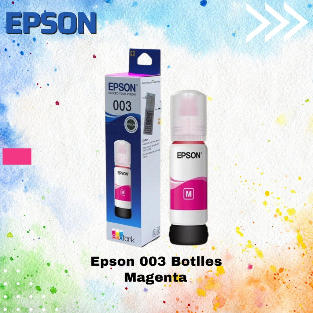 Tinta Epson 003 Magenta Merah Original Printer Seri L1110-L1210-L1250-L3101