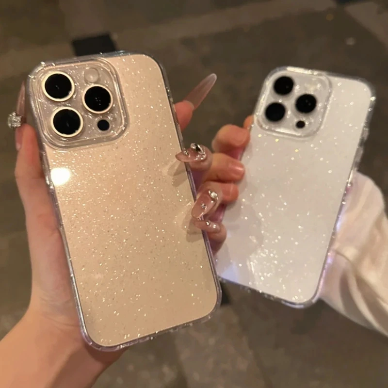 Luxury Bling Glitter Clear Phone Case For iphone 7 8+ X XR XS MAX 11 12 13 14+14 15+ 15