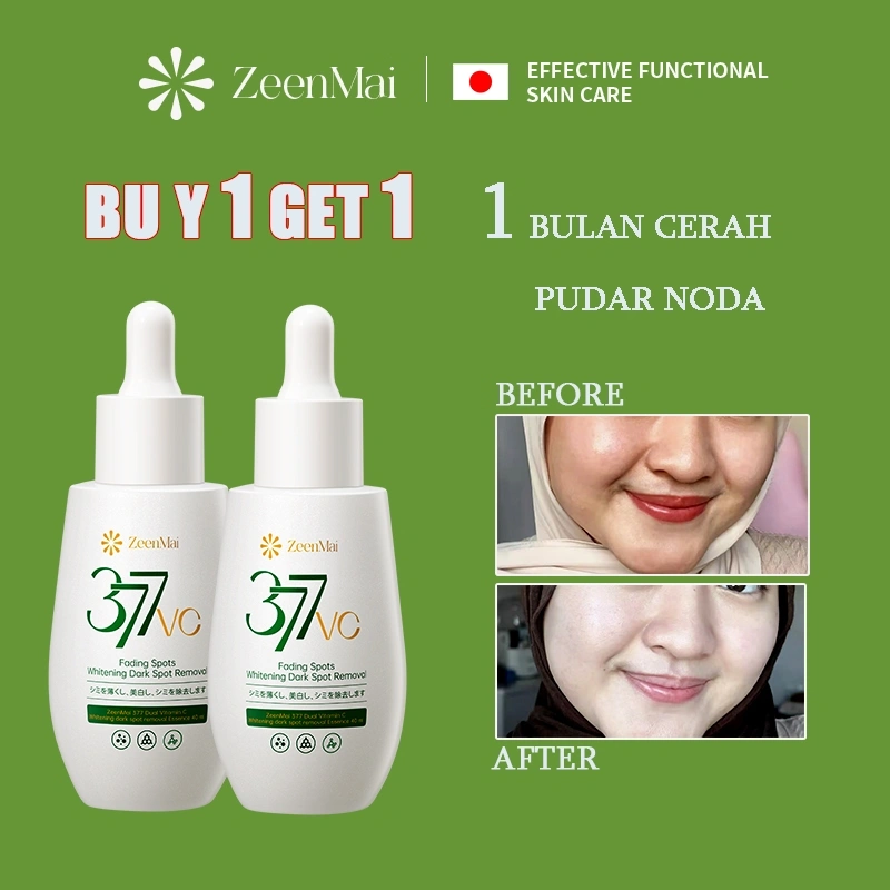 Buy 1 get 1 free 377 Dual Vitamin C Whitening dark spot removal Essence 40ml 2pcs| Niacinamide Essence wajah penghilang noda untuk mencerahkan warna kulit cocok untuk semua jenis kulit Lembut dan tidak menyebabkan iritasi