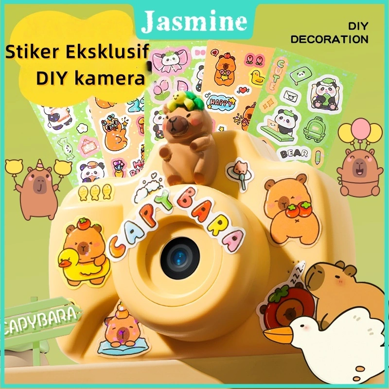 READY✅Kids Kapibala Kamera  Memori 32G HD 8MP Kamera Anak-anak Untuk Foto Video  Lucu Hadiah