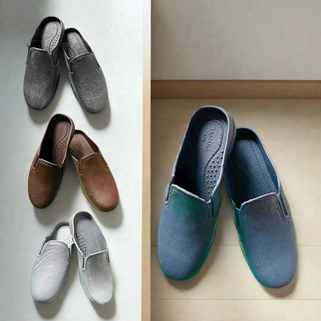 Sandal Selop Karet Pria Anti Licin Tahan Air – Slip On Cocok untuk Kerja & Harian 202