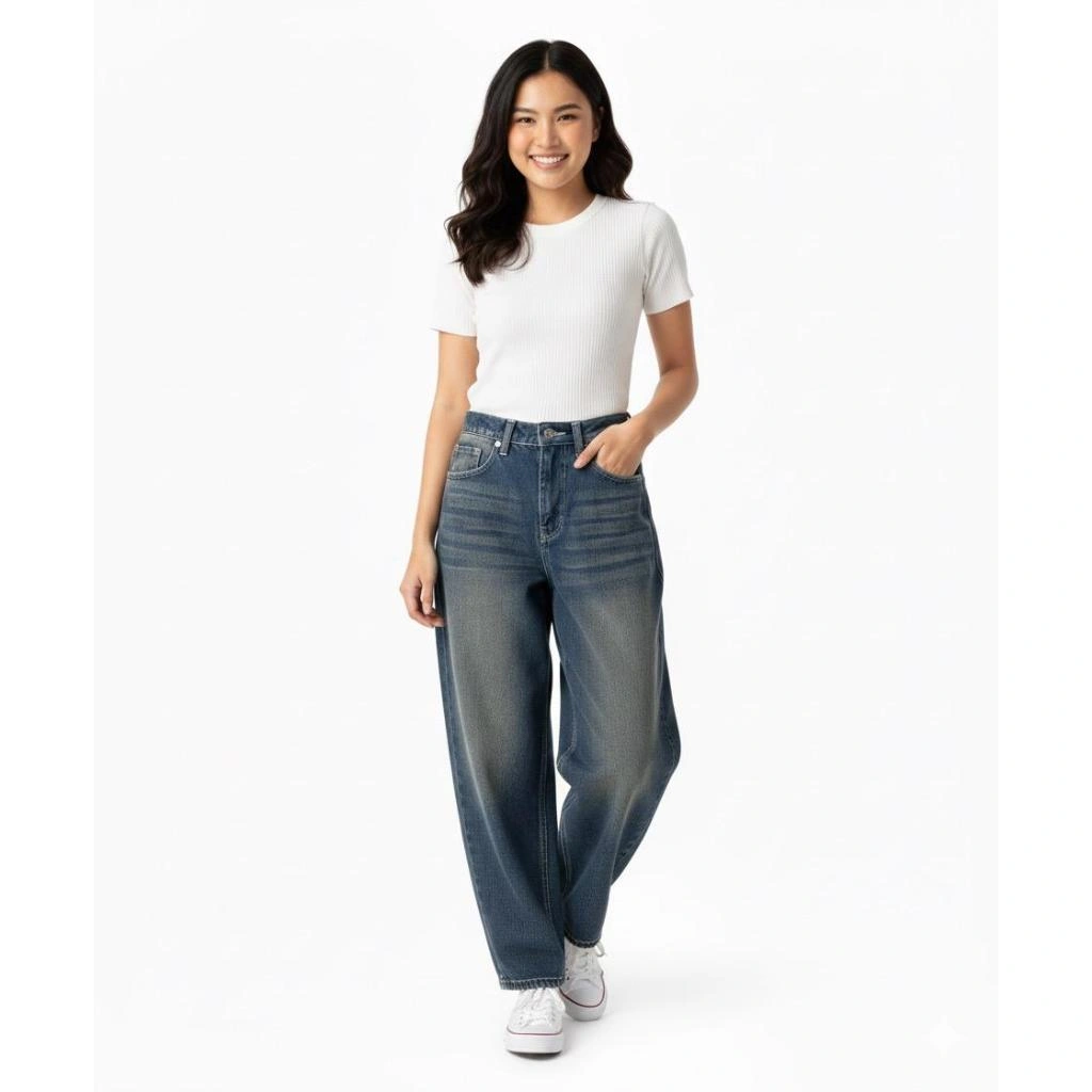 Jeans Celana Panjang Wanita  Barel  baggie pants By ArHugos